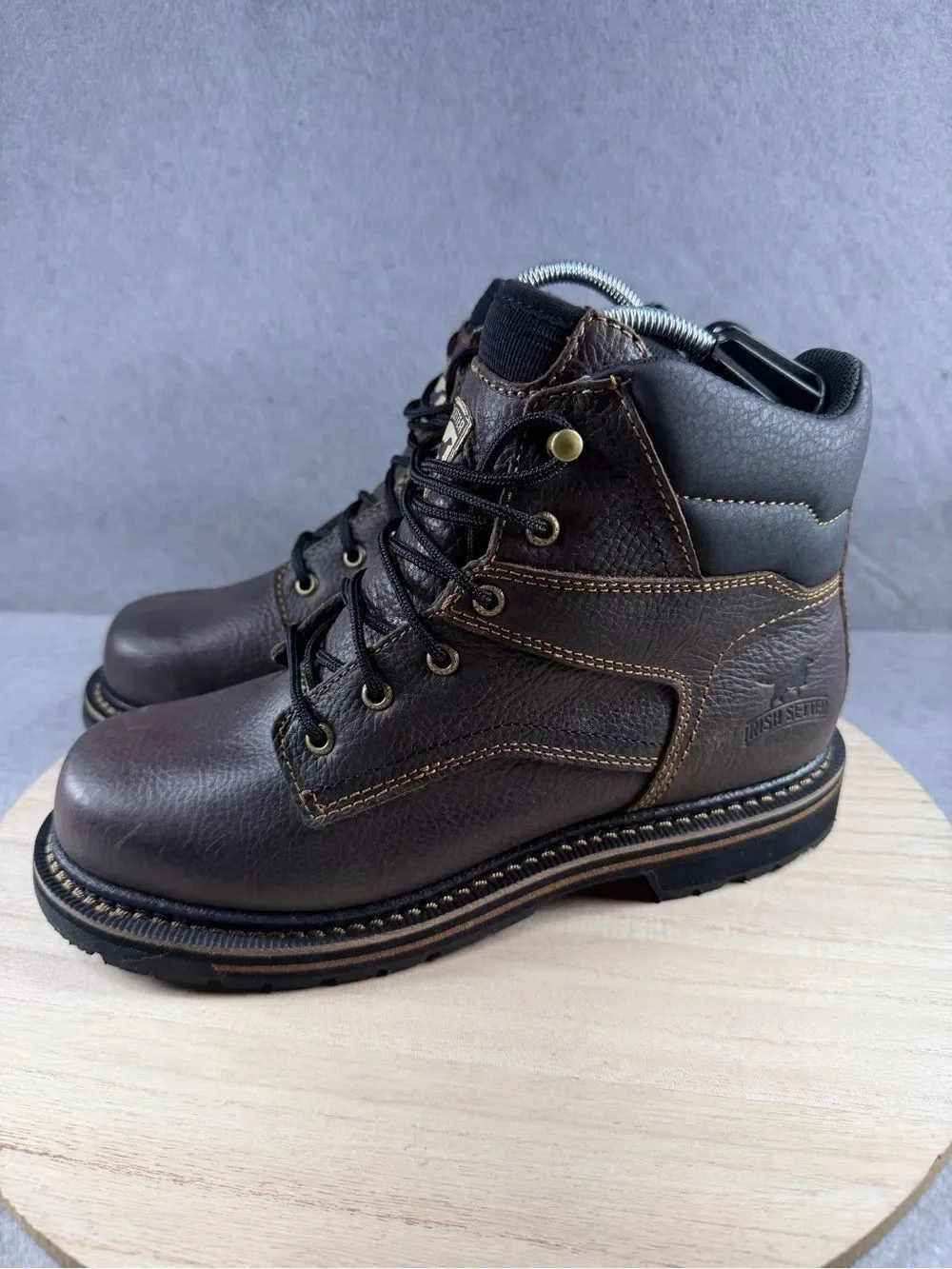 Irish Setter Kittson Work Boots Brown Leather Slip Resistant 83663 Mens Sz 9 D
